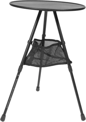 Kisangel Camping Tables Aluminum Portable Round Table 2-Gear Height Smooth Edges Lightweight for Outdoor Beach Hiking
