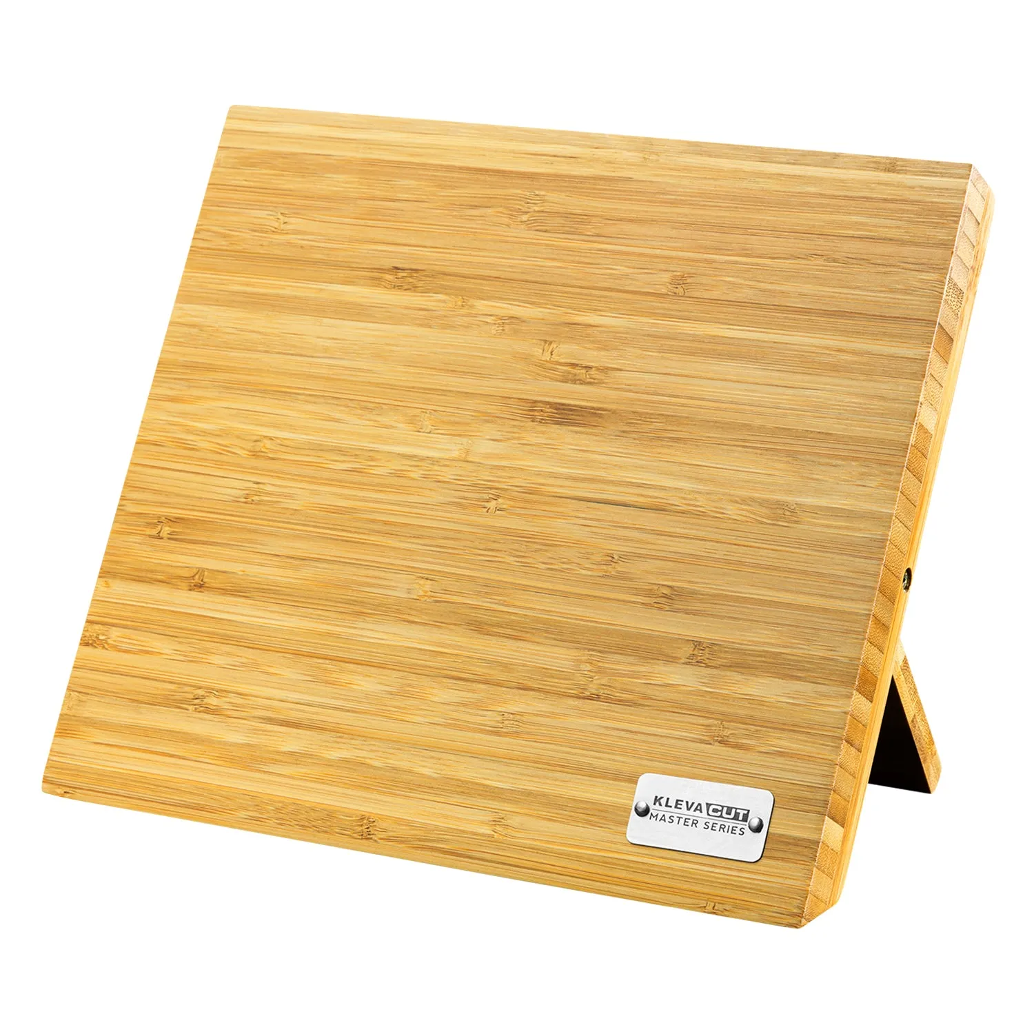 Kleva® Bamboo Magnetic Knife Block! Store Your Knifes Safely And Securely!