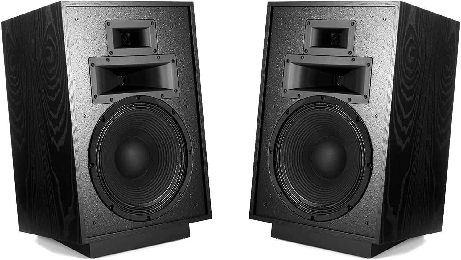 Klipsch Heritage Series Heresy IV Floorstanding Speaker Pair in Satin Black Ash
