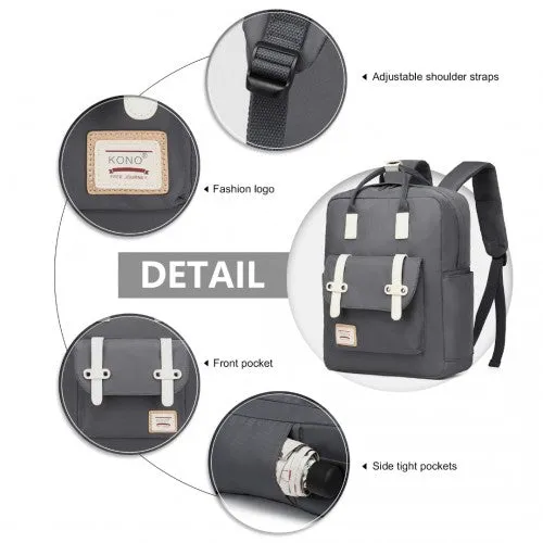 Kono Casual Daypack Lightweight Backpack Travel Bag