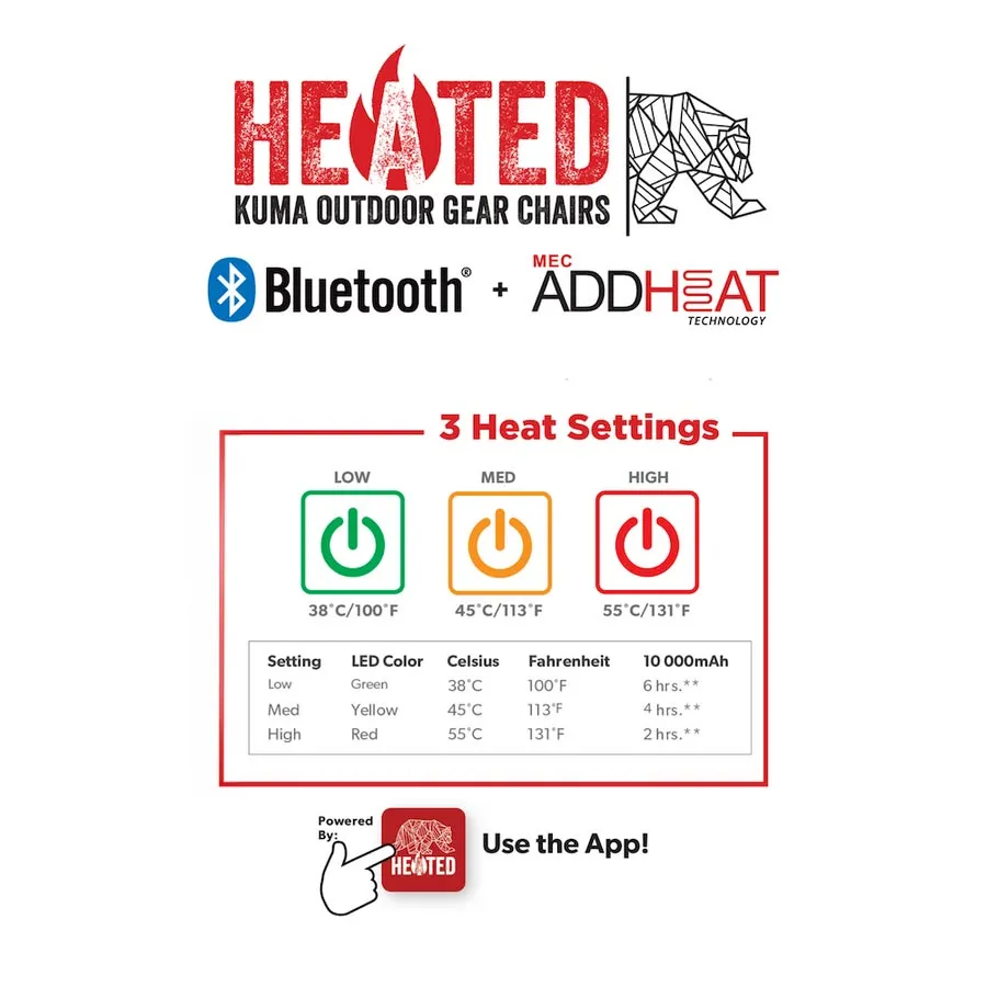 KUMA Bear Buddy Bluetooth Heated Chair