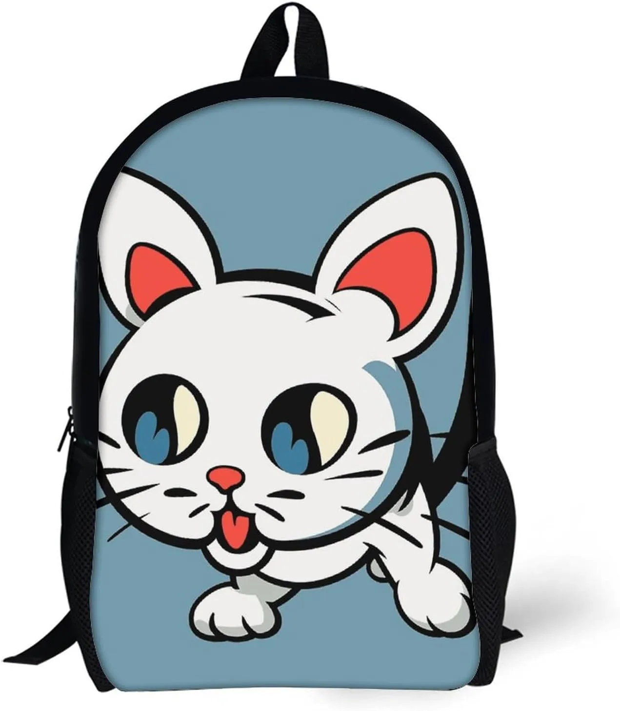 Laptop Backpack for Men 17 Inch Naughty Cat Work Casual Backpack Lightweight Travel Shoulder Bag