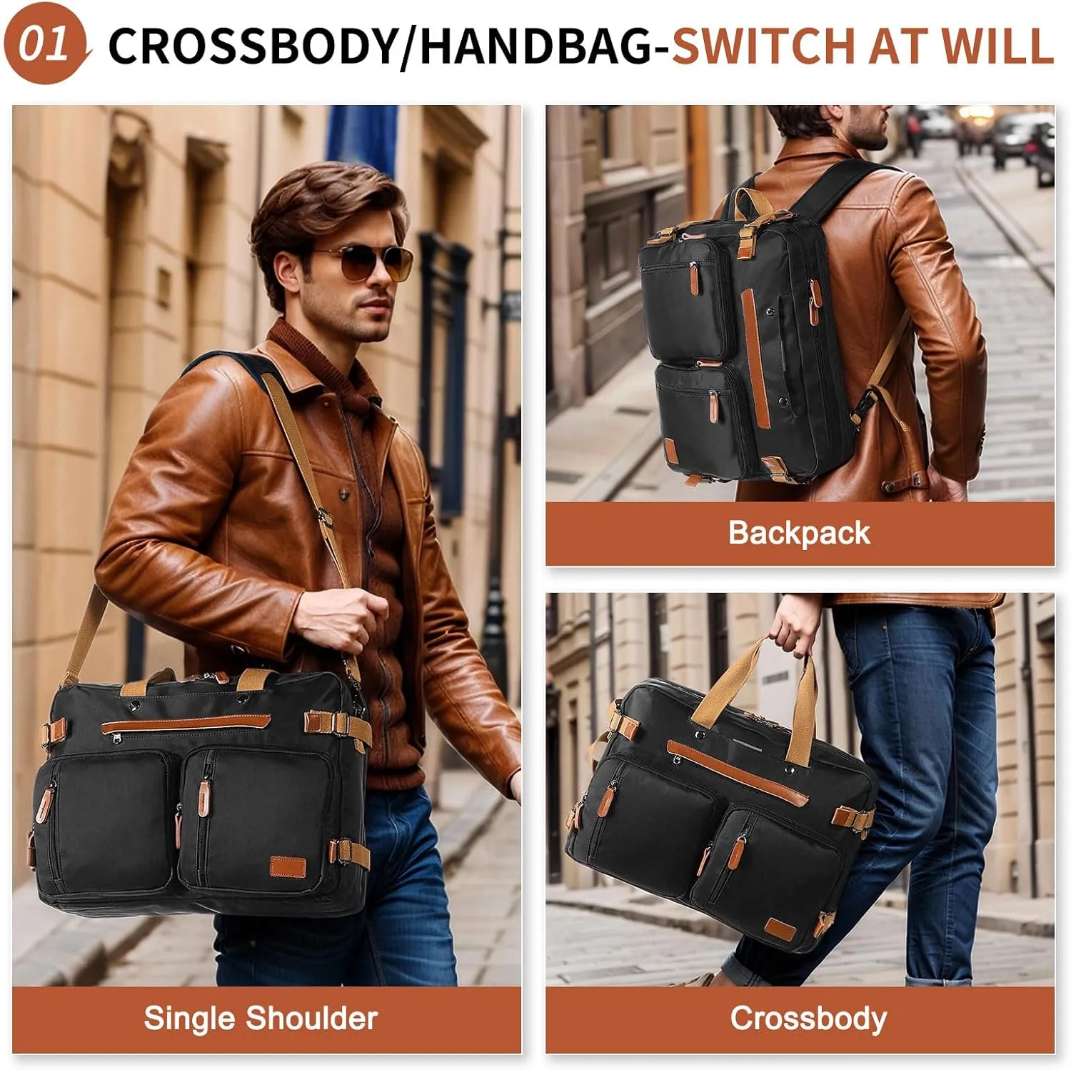 Laptop Backpack for Men, Versatile Design and Pockets for Organized Storage, Water-resistant