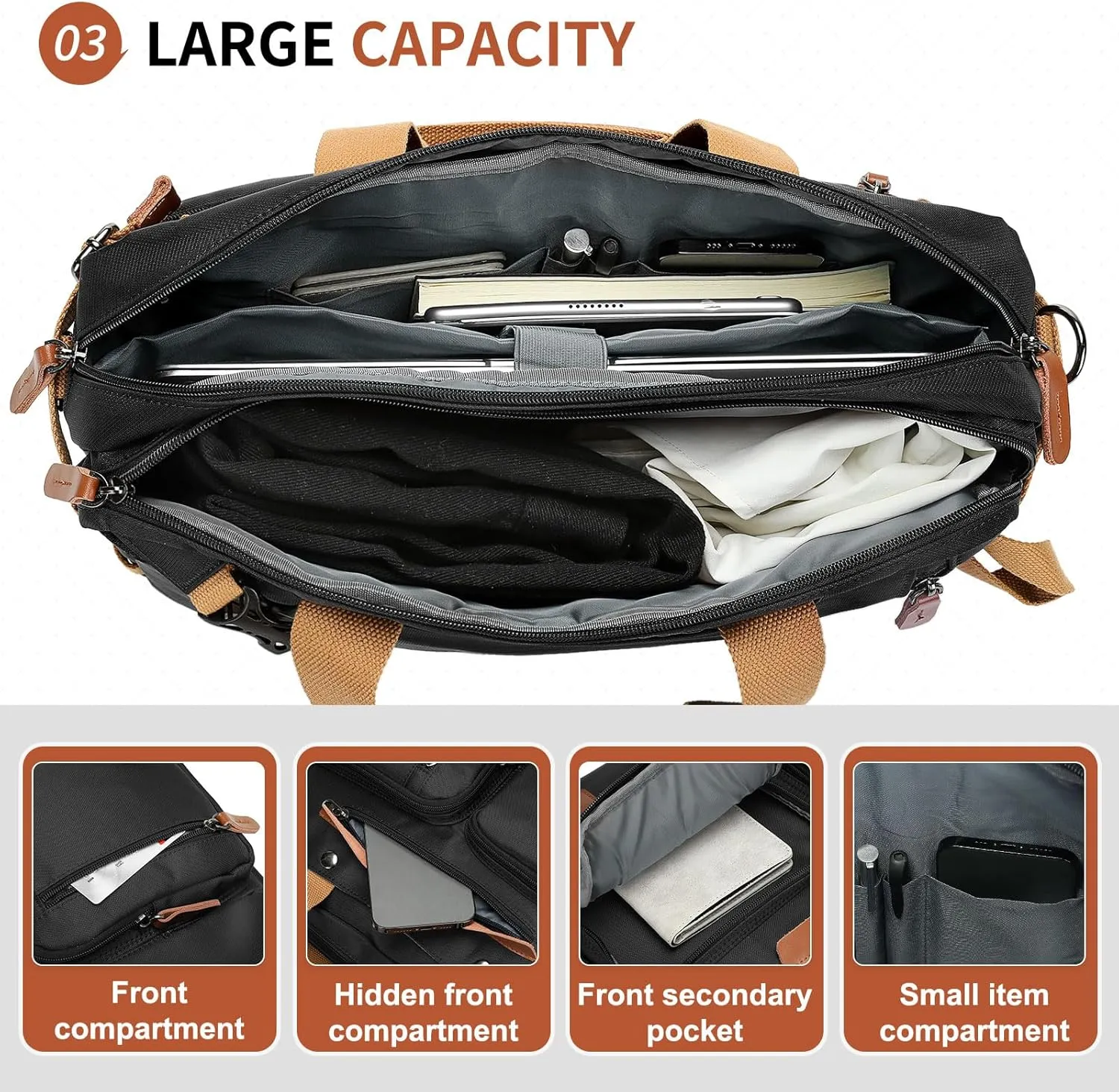 Laptop Backpack for Men, Versatile Design and Pockets for Organized Storage, Water-resistant