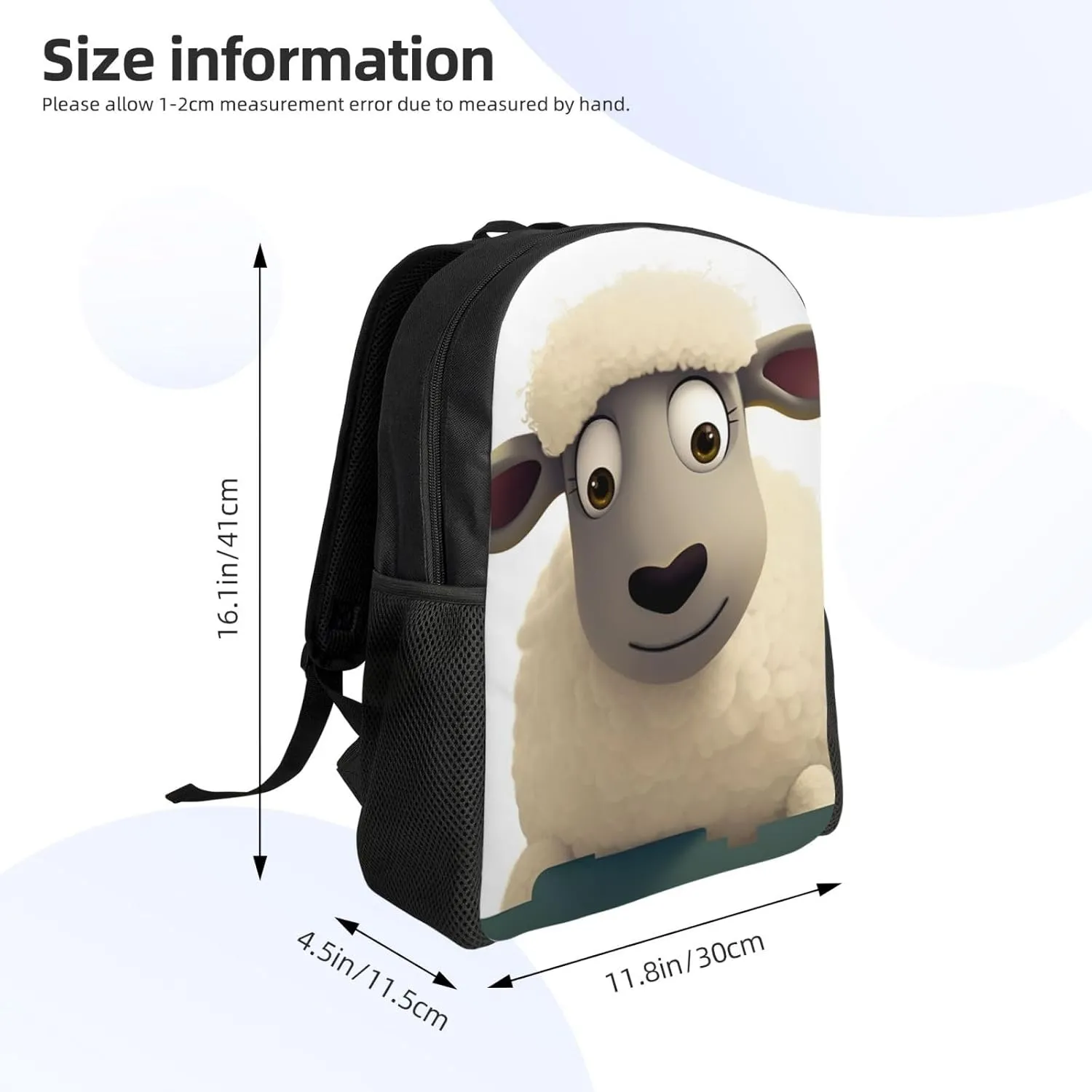 Laptop Backpack for Men Women Lightweight Backpack Sheep Rucksack Laptop Bag Daypack for Travel