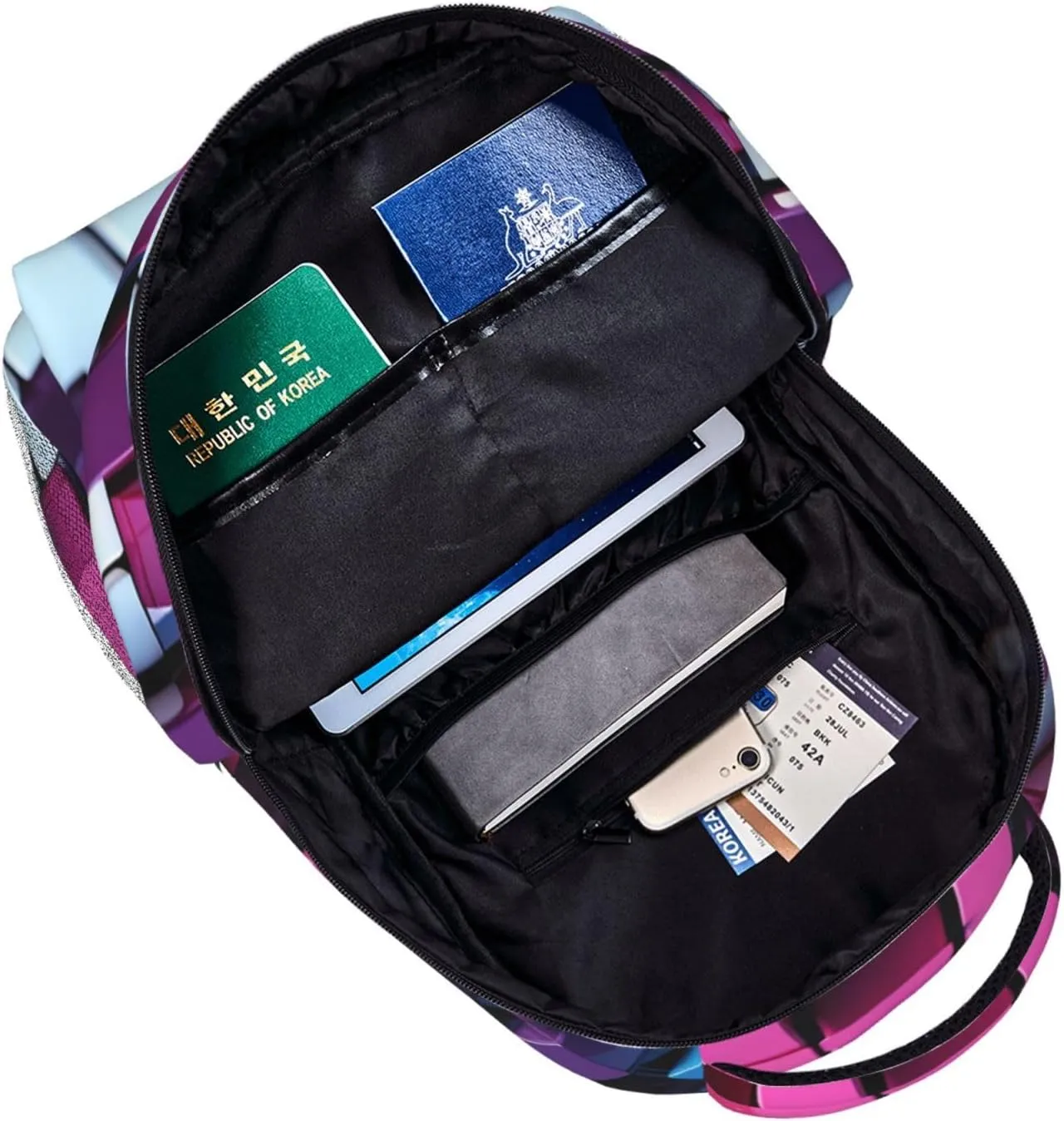 Laptop Backpack for Men Women Lightweight Travel Backpack Different color keyboards Daypack Laptop Bag for Travel