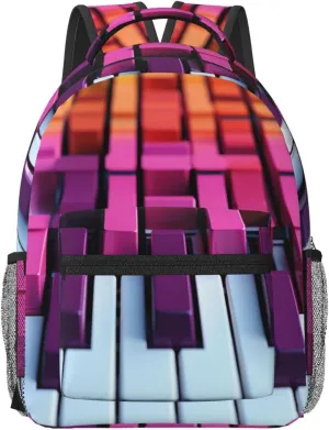 Laptop Backpack for Men Women Lightweight Travel Backpack Different color keyboards Daypack Laptop Bag for Travel