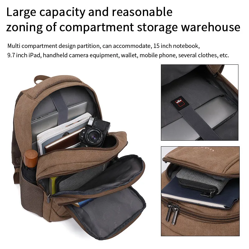 Laptop Backpack with Charging Cable