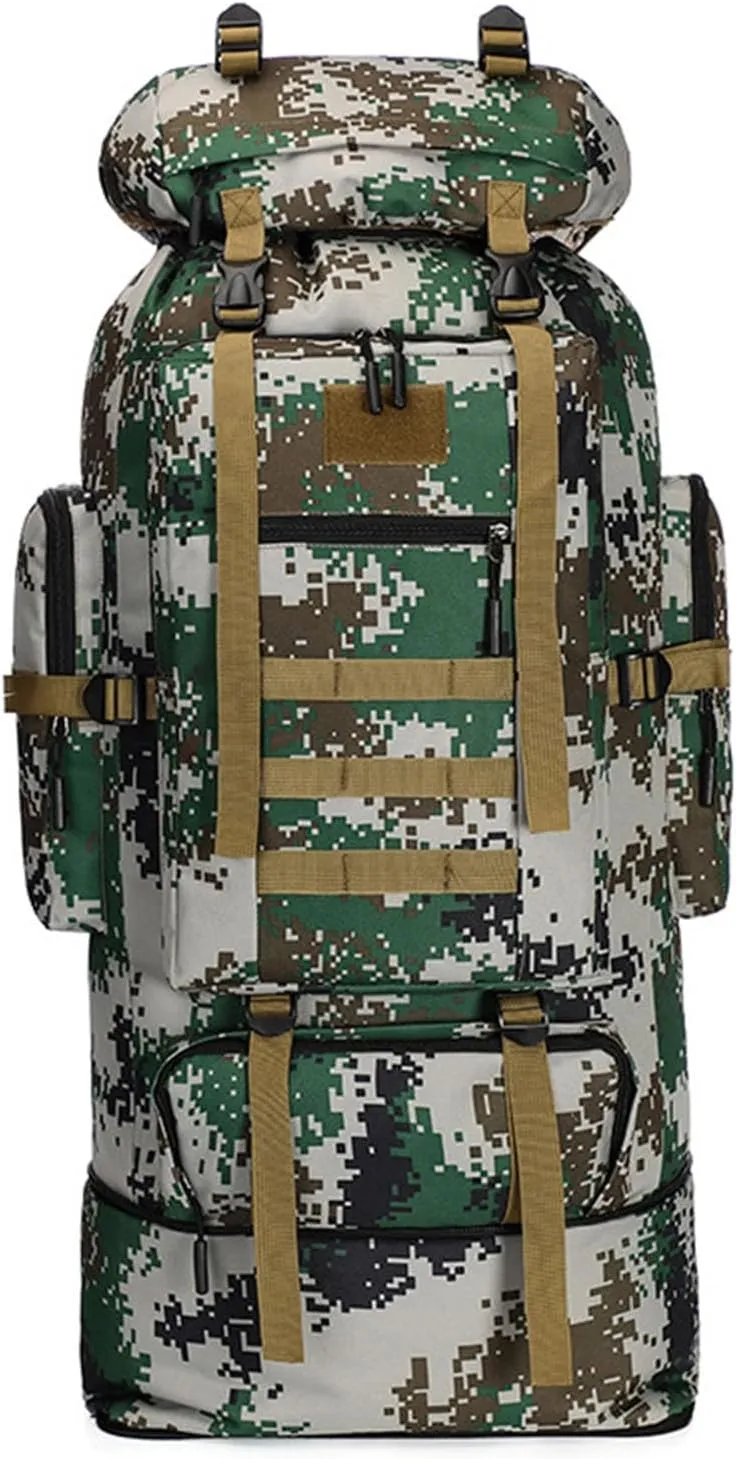 Large Capacity Backpack 100L, Outdoor Hiking Backpack Camping Trekking Survival Backpacks for Cycling, Climbing