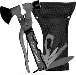 Laser Engraved - Personalized All-In-One Hammer Multitool w/Name or Customizable Text - 20 Fonts - Birthday Gifts for Dad from Son, Daughter
