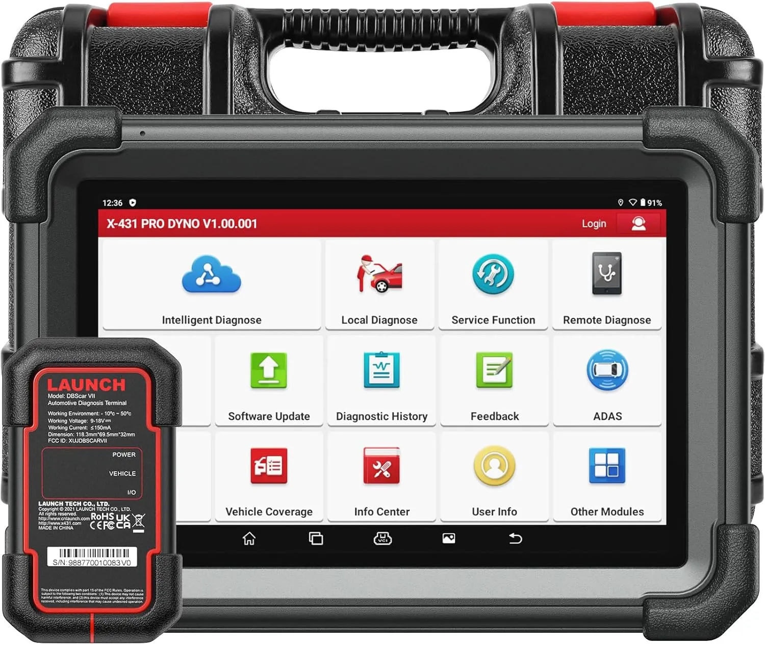 LAUNCH X431 PRO Dyno Bidirectional Scan Tool, ECU Coding Online Offline, 38 HOT Services, CANFD DoIP, FCA SGW, 8 Expansion Modules