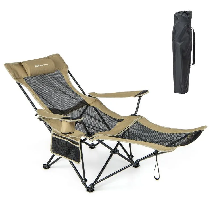 Layback™ Camp Recliner – 2-in-1 Foldable Outdoor Chair with Removable Footrest
