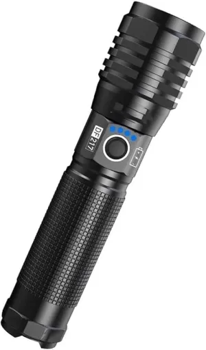 LED Flashlight, High Lumen Light with 5 Modes, Zoomable and Water Resistant, Best Flashlights for Camping, Dog Walking and Emergency