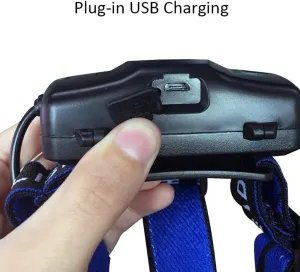 LED Head Torch,Headlamp Flashlight, Waterproof Head Lights Led for Kids Camping, Running, Batteries Included