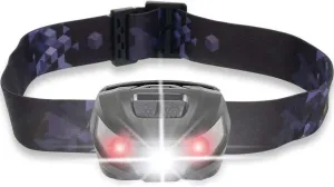 LED Head Torch,LED Headlamp Flashlight - Great for Camping, Hiking, Kids, of The Lightest White Headlight, Water & Shock Resistant   Red Strobe