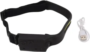 LED Headlamp,270° Hand Iduction Rechargeable Motion Headlamp,Multifunction Robust Silicone RunningLamp for Absenteeism,Maintenance,Outdoor,Fishing,Jogging