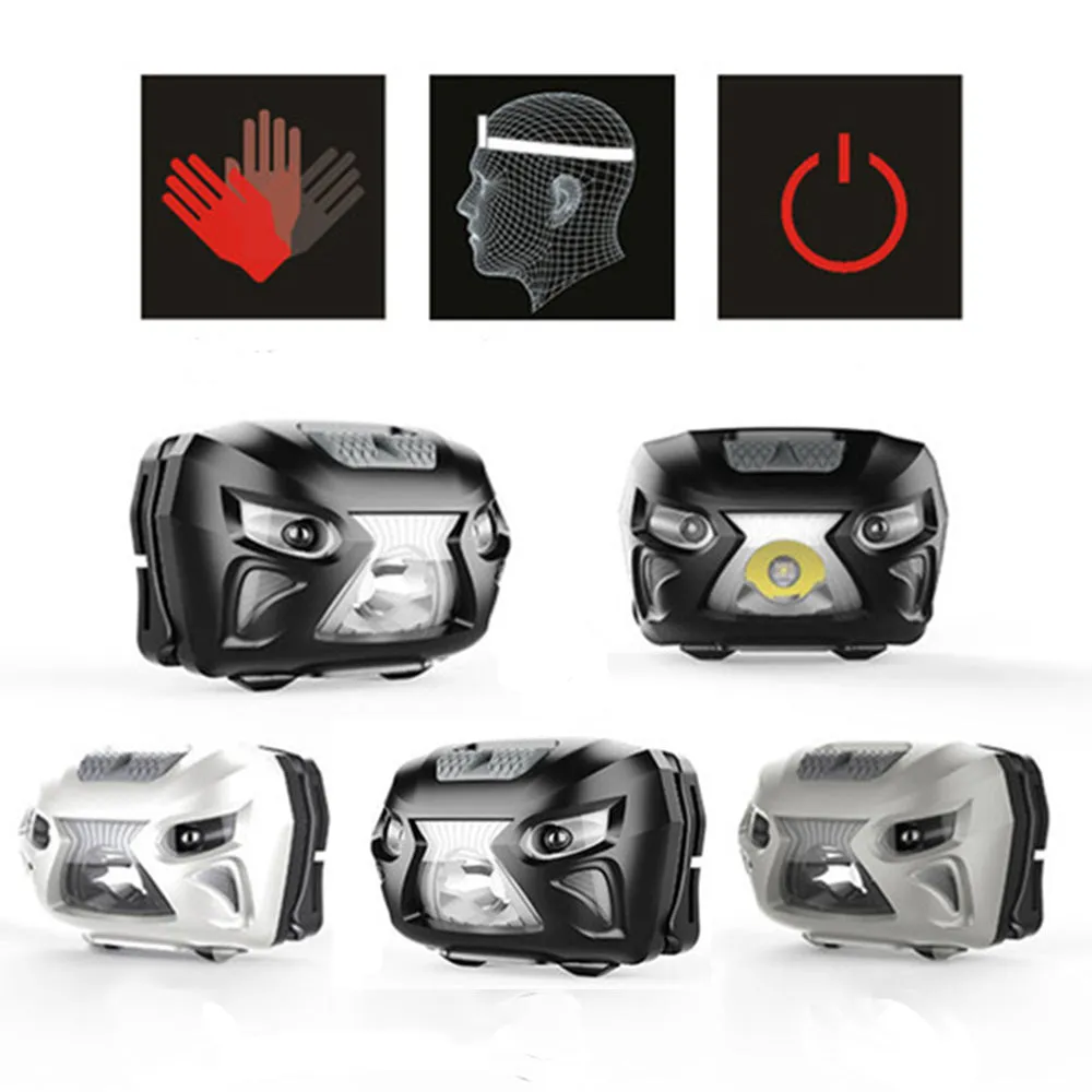 LED Headlight Motion Sensor Headlamp Rechargeable