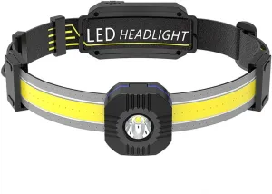 Led Light Running Headlight Rechargeable Head-Mounted Strong Light Outdoor Fishing Light Cob Headlight