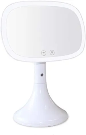 Led Makeup Mirror Princess with Light Makeup Mirror Smart Touch Sn with Portable Dressing Mirror White