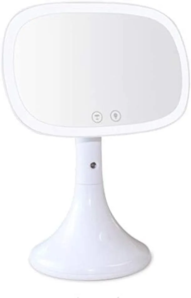 Led Makeup Mirror Princess with Light Makeup Mirror Smart Touch Sn with Portable Dressing Mirror White