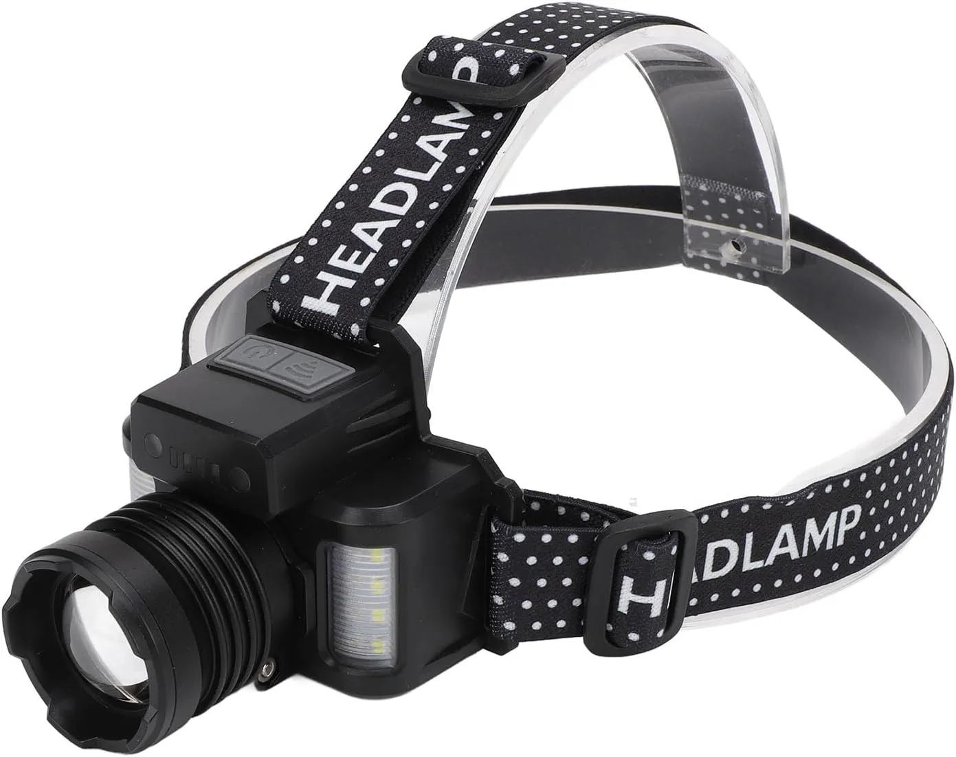 LED Rechargeable Headlamp, 30W Type C Charging HeadLamp LED HeadFlashlight with Smart Sensor for Adults Hiking Camping Gear