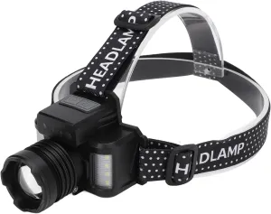 LED Rechargeable Headlamp, 30W Type C Charging HeadLamp LED HeadFlashlight with Smart Sensor for Adults Hiking Camping Gear