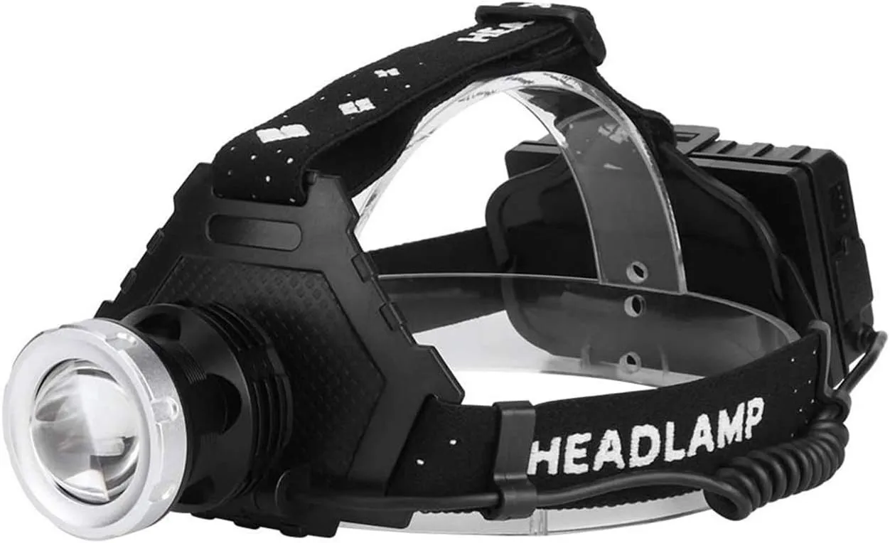 LED Rechargeable Headlamp, Motion Sensor Control, 650 Lumen Bright 30 Hours Runtime 1200mAh Battery USB Headlight Flashlight, Camping Hiking Fishing Work Waterproof Torch