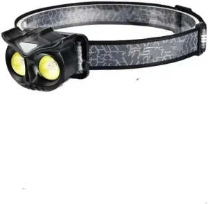 LED Strong Light cat Headlight 1200mah Portable Outdoor Adventure Camping Fishing Sensor Headlight COB Warning Headlight(1200mah)