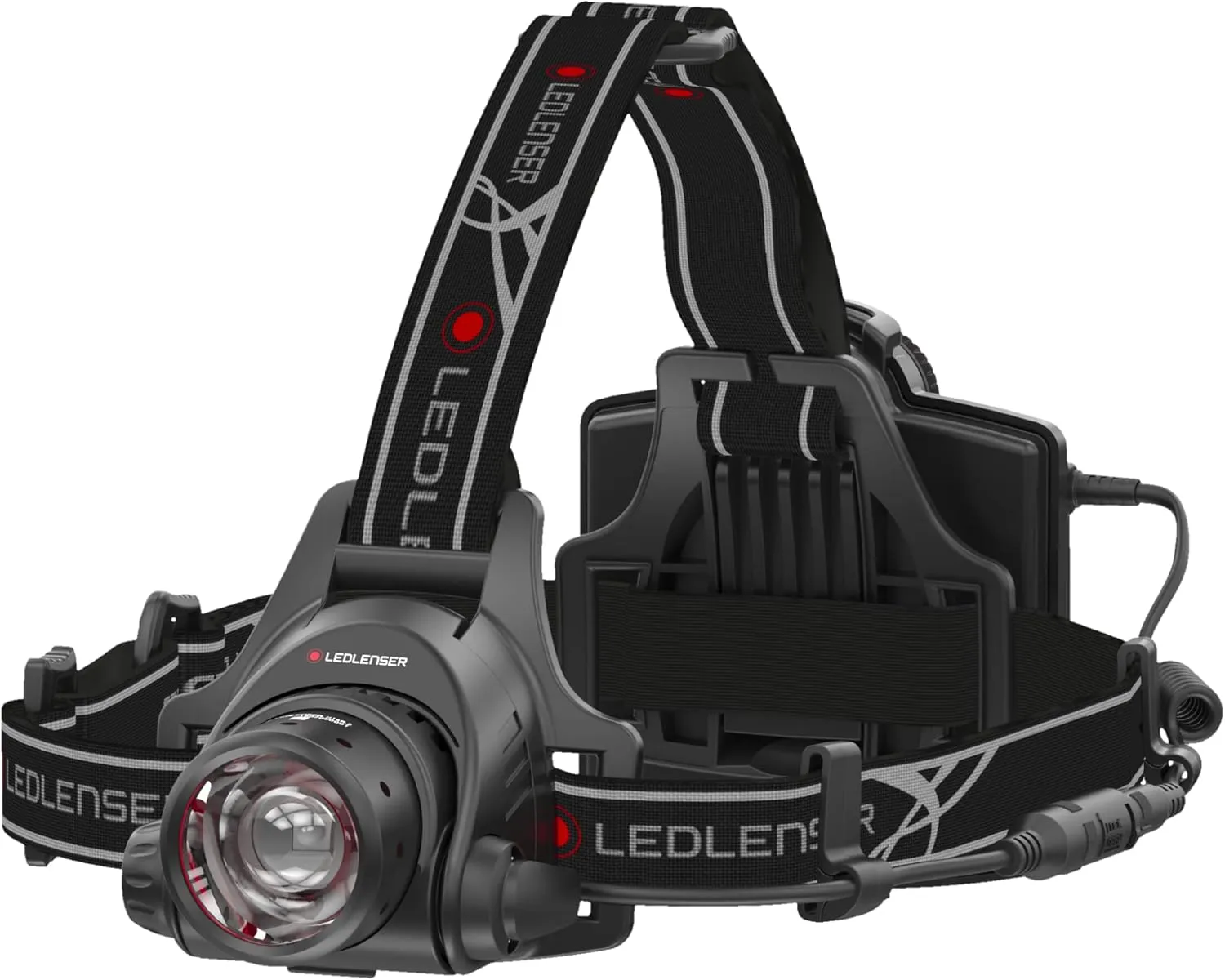 Ledlenser, H14R.2 Rechargeable Headlamp, High Power LED, 1000 Lumens, Hands-Free Light for Everyday and Outdoor Use, Hunting, Fishing, Hiking, Tactical, Black