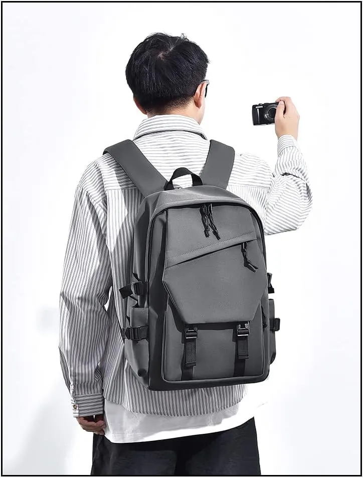 Leisure, College Backpack, Outdoor Travel Backpack, Stylish Lightweight Backpack. (Grey)