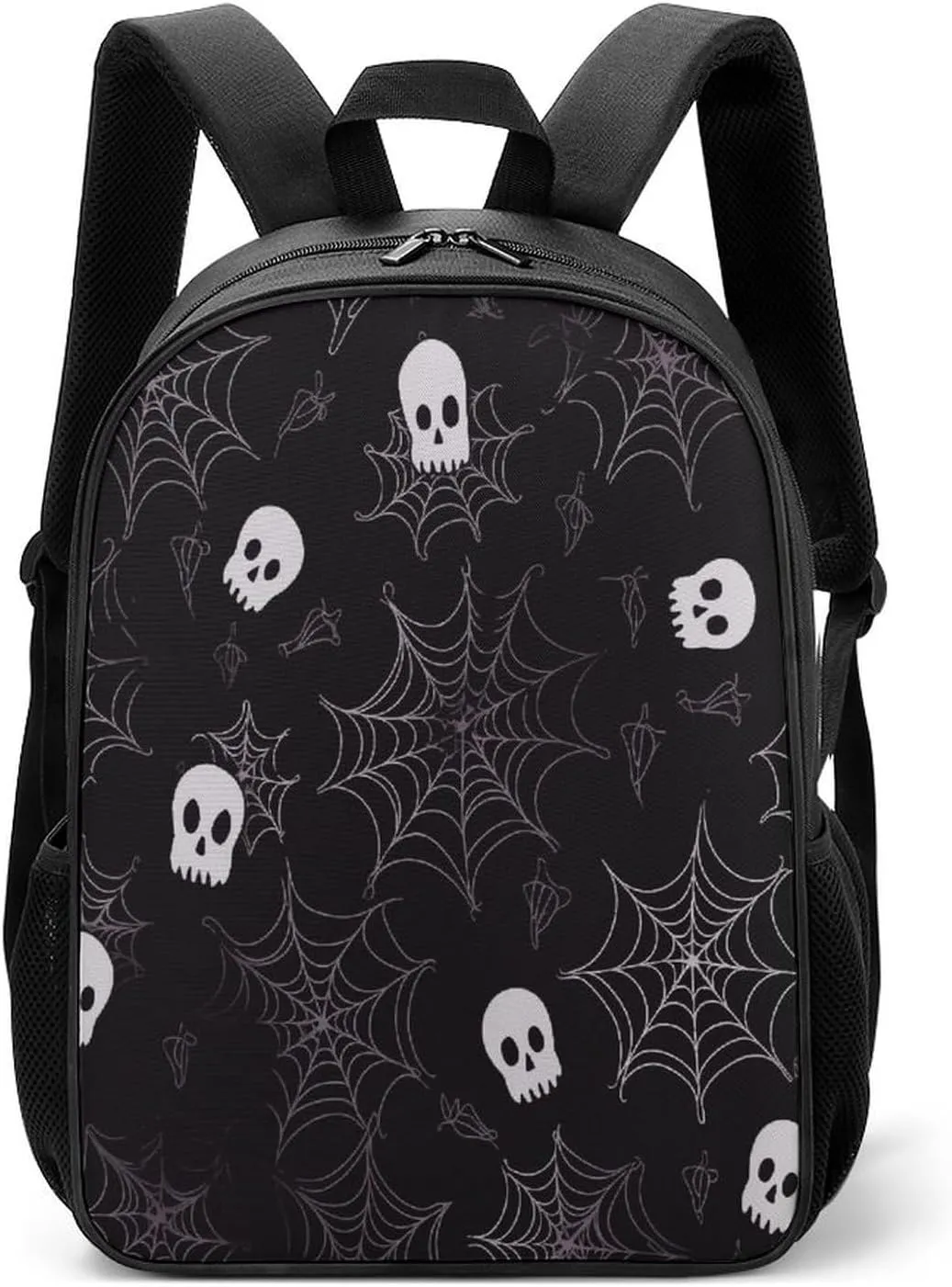 Lightweight Backpacks Cute Travel Bag Durable A Skeleton in A Spider Web Printing Small Travel Backpack For Women & Men