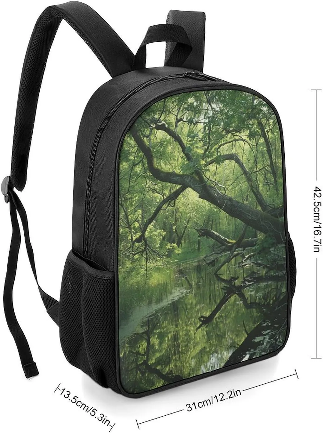 Lightweight Backpacks Cute Travel Bag Durable An Ancient Swamp Printing Small Travel Backpack For Women & Men
