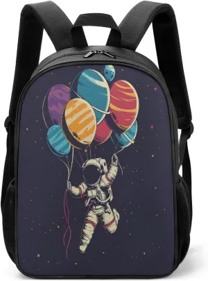 Lightweight Backpacks Cute Travel Bag Durable Astronaut in Space Printing Small Travel Backpack For Women & Men