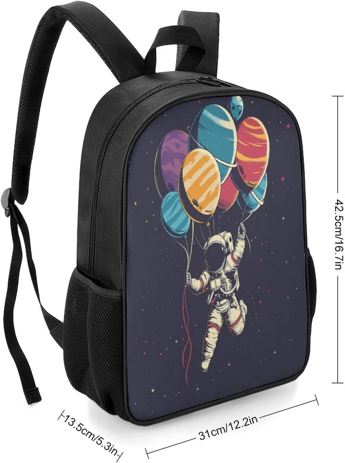 Lightweight Backpacks Cute Travel Bag Durable Astronaut in Space Printing Small Travel Backpack For Women & Men