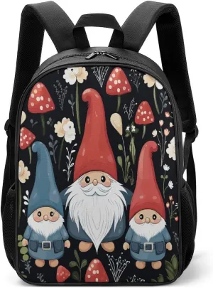 Lightweight Backpacks Cute Travel Bag Durable Cute Gnomes Printing Small Travel Backpack For Women & Men