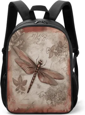 Lightweight Backpacks Cute Travel Bag Durable Dragonfly Printing Small Travel Backpack For Women & Men