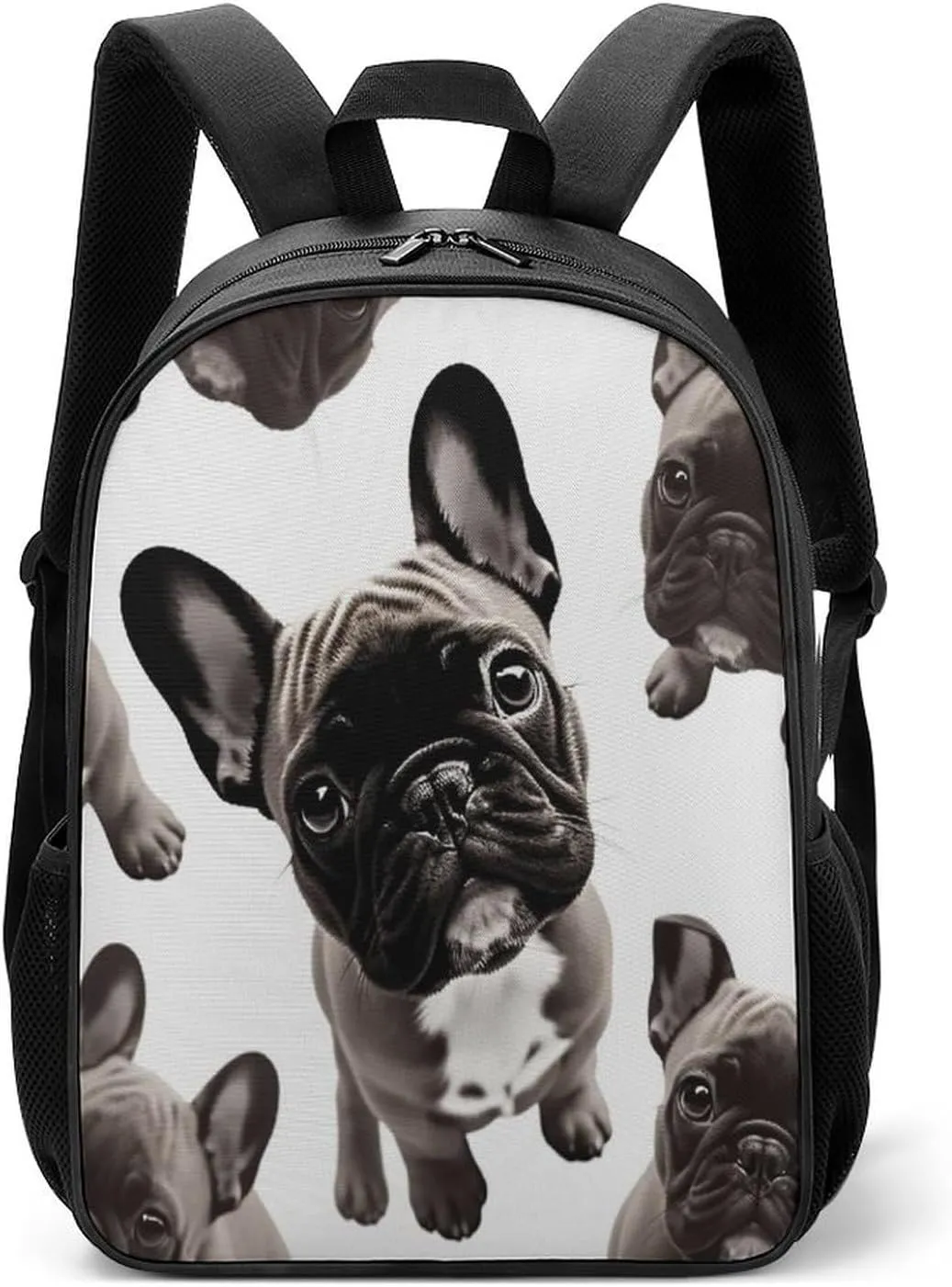 Lightweight Backpacks Cute Travel Bag Durable French Bulldog Printing Small Travel Backpack For Women & Men