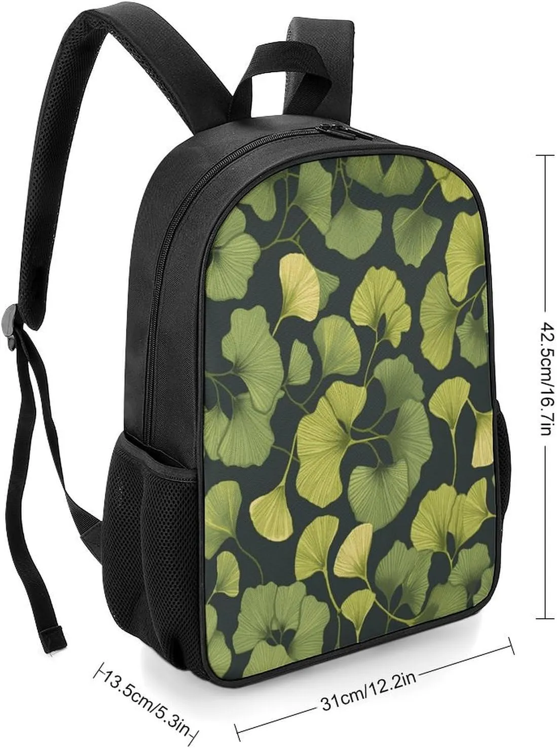 Lightweight Backpacks Cute Travel Bag Durable Ginkgo Biloba Printing Small Travel Backpack For Women & Men