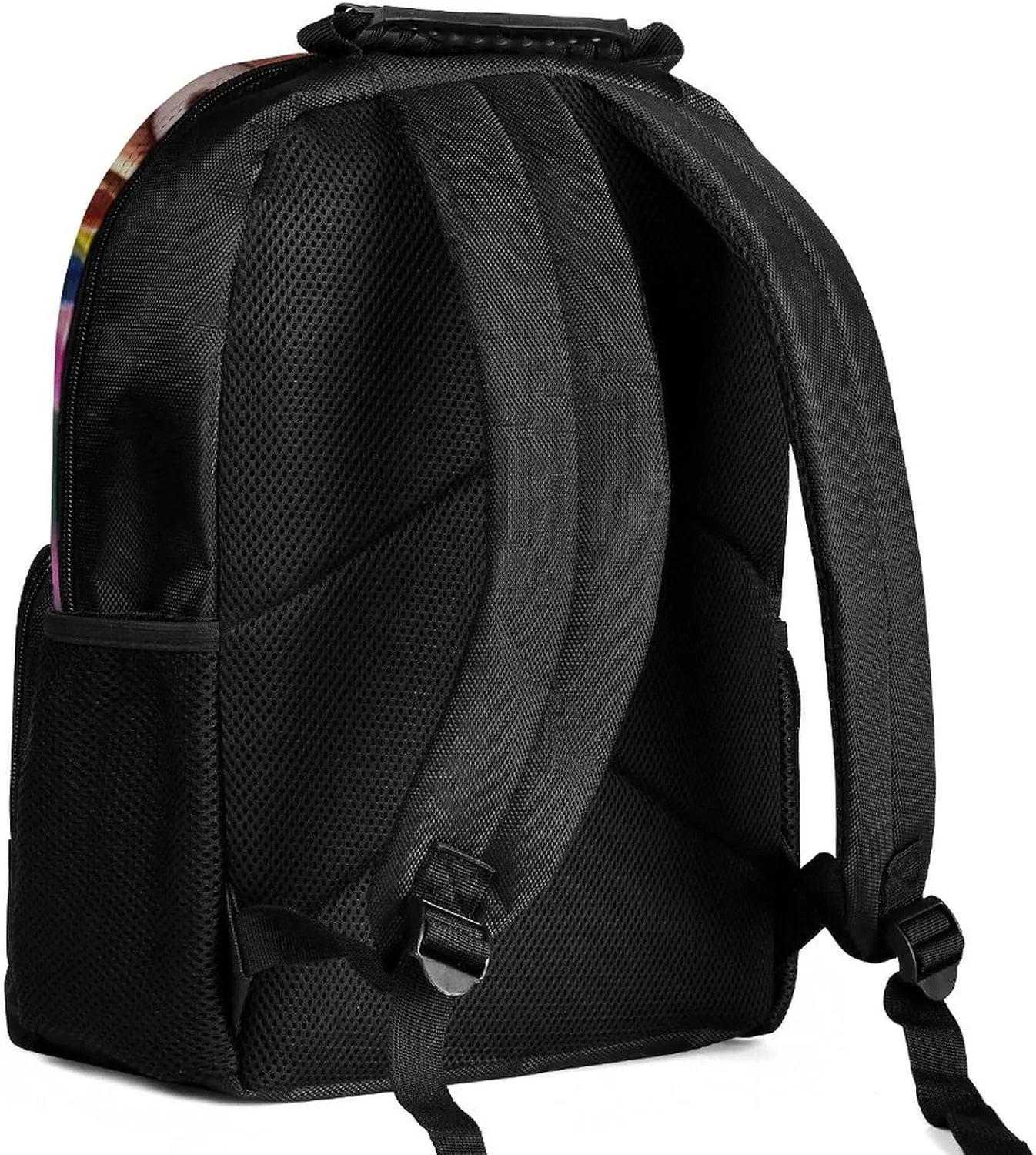 Lightweight Daypack Bookbag for Trekking Business Walking Cycling - Big Capacity Anti-Theft Multipurpose Carry On Bag, Colorful Afro American Black Woman With Butterflies Art Business Computer Bag