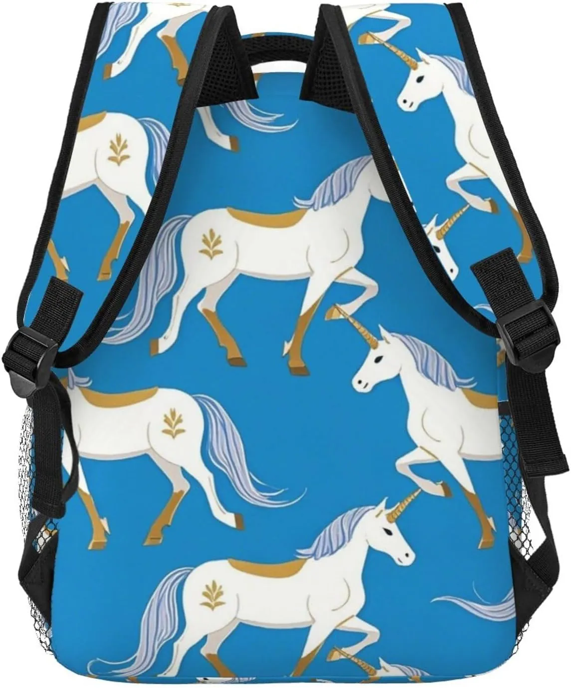 Lightweight Daypack for Camping Business Walking Cycling - Large Capacity Anti-Theft Multipurpose Bookbag, Magical Unicorn Art Gym Outdoor Hiking Backpack
