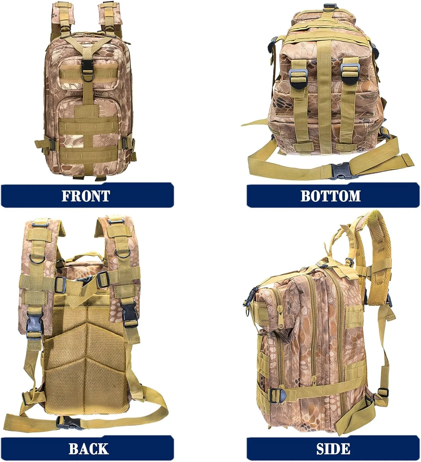 Lightweight Fishing Tackle Backpack Professional Water-Resistant All-in-One Rod Holder & Gear Storage