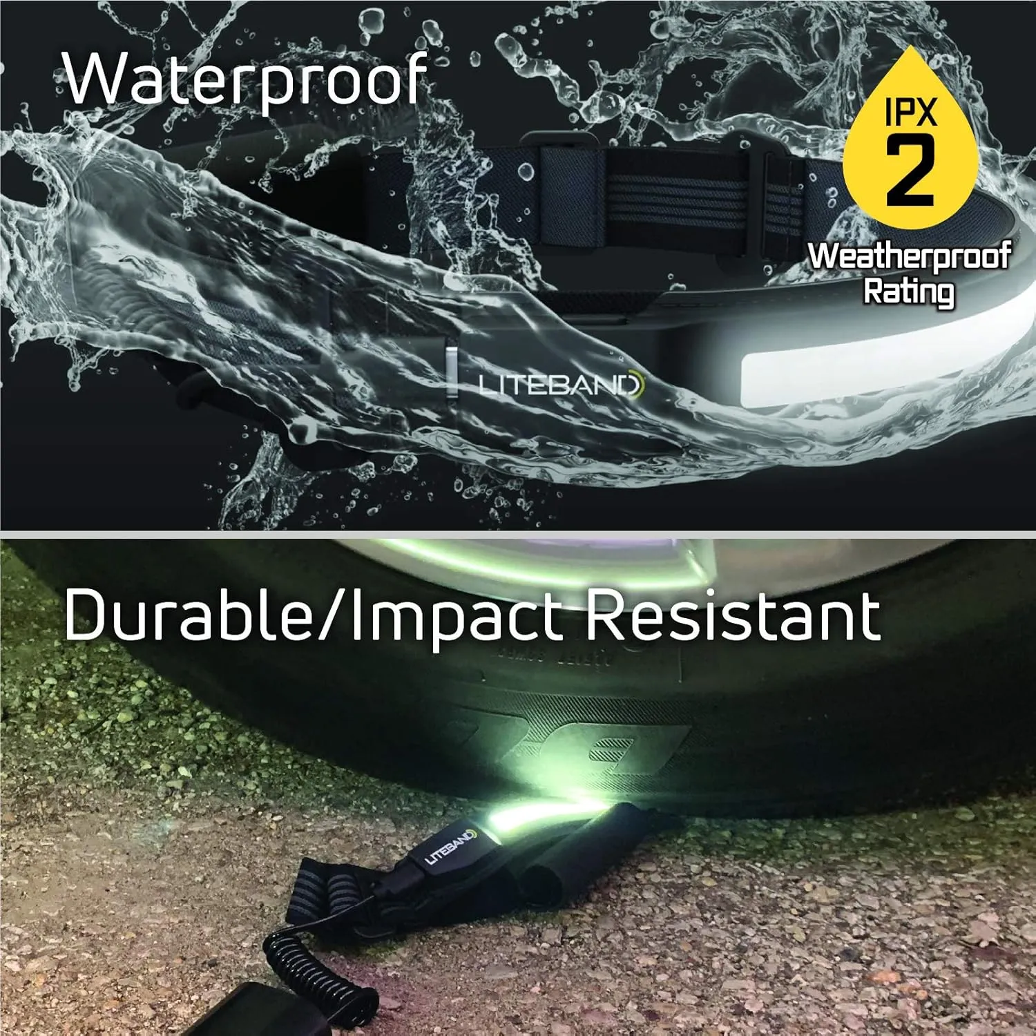 Lightweight LED Headlamp - Liteband ACTIV 350 Lumens Headband Head Lamp, AAA Battery Powered Tactical Headlamps, Camping, Running, Hard Hat Light, Best Rated for Hands Free Forehead Flashlight, Carbon