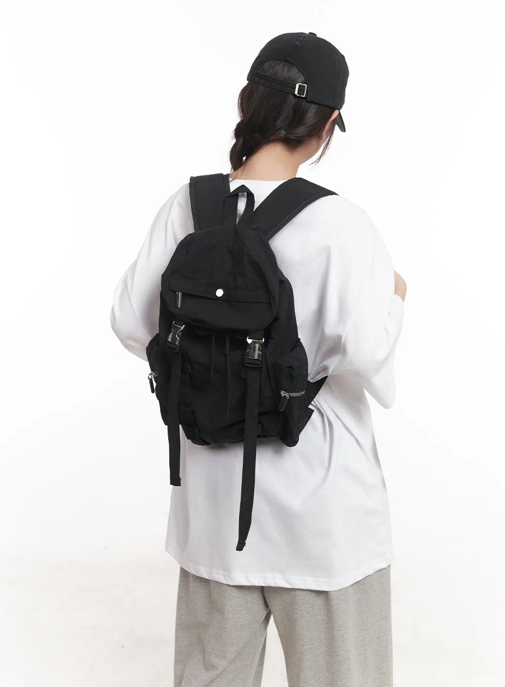 Lightweight Ribbon Buckle Backpack CA529