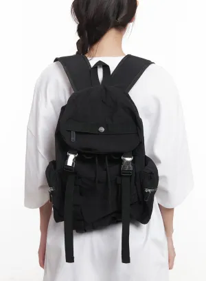 Lightweight Ribbon Buckle Backpack CA529