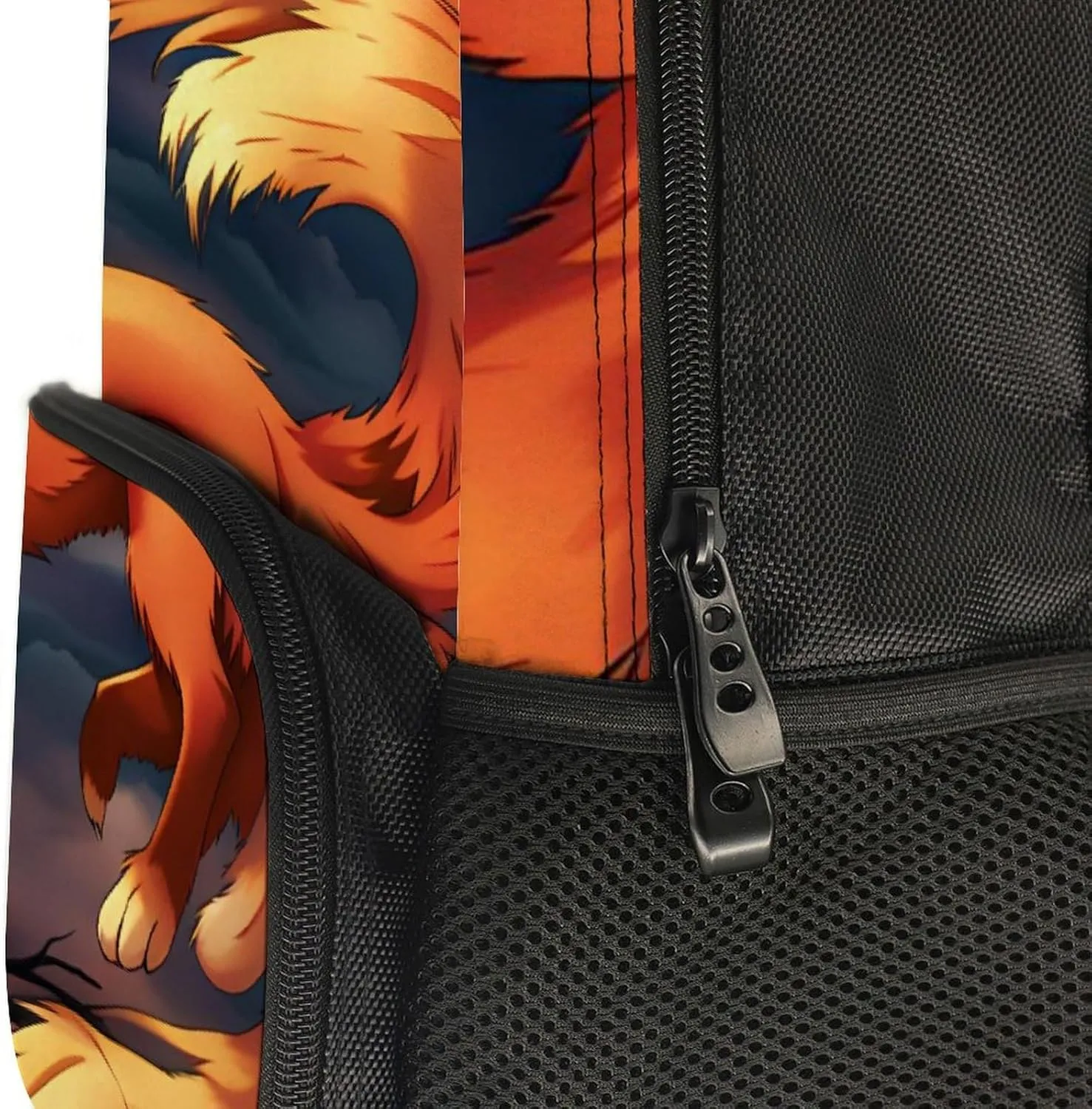 Lightweight Rucksack for Sports Travel Running - Big Capacity Multipurpose Anti-Theft Bookbag, Anime Fox Art Travel and Sport Backpack Rucksack
