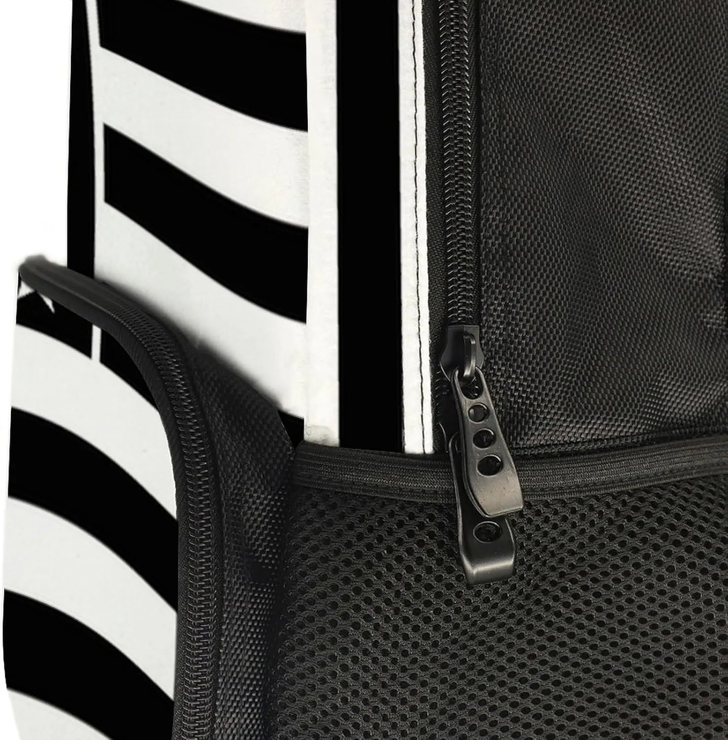 Lightweight Rucksacks for Climbing Outdoors Walking Cycling - Large Capacity Anti-Theft Multipurpose Carry On Bag, American Flag Patriotic Usa Black And White Line Pattern Camping Outdoor Backpack