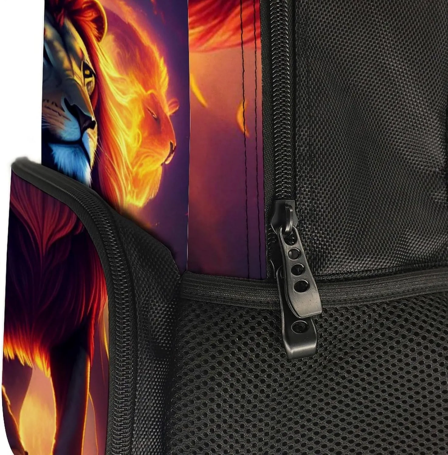 Lightweight Rucksacks for Climbing Outdoors Walking Cycling - Large Capacity Anti-Theft Multipurpose Carry On Bag, Cool Lion In The Universe Surreal Style Art Camping Outdoor Backpack