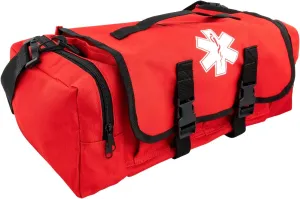 LINE2design First Aid Medical Bag - EMT Paramedic Economical Tactical First Responder Trauma Bag Empty – Multipurpose EMS Bag for Emergency Medical Supplies – Red