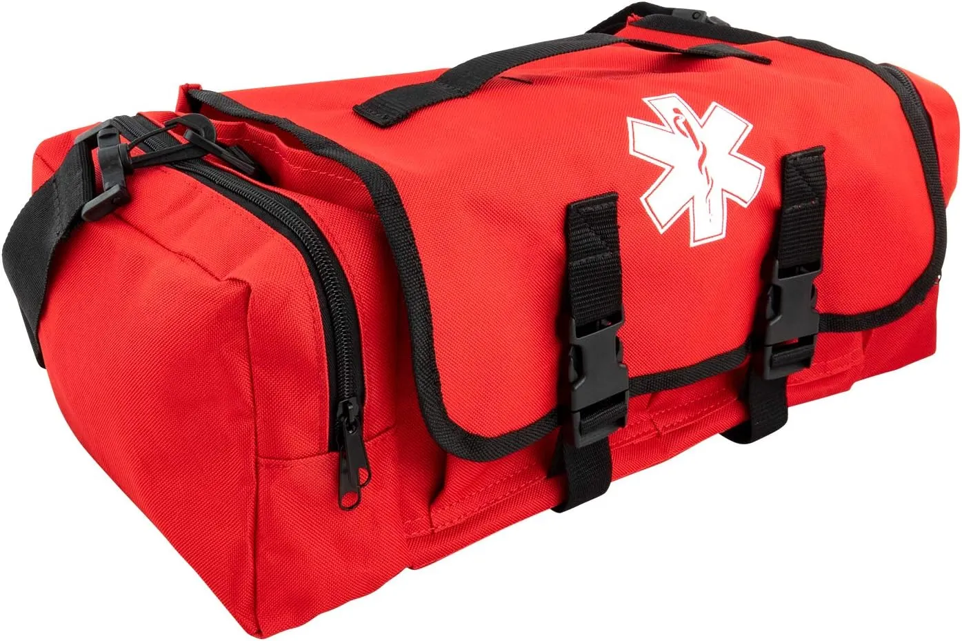 LINE2design First Aid Medical Bag - EMT Paramedic Economical Tactical First Responder Trauma Bag Empty – Multipurpose EMS Bag for Emergency Medical Supplies – Red