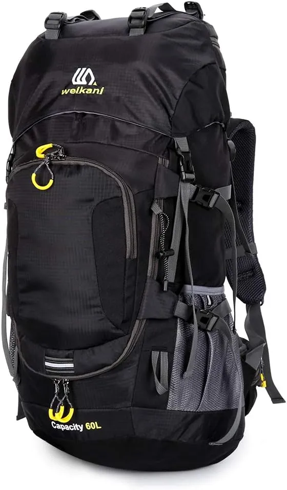 Lixada 60L Hiking Backpack Waterproof Camping Backpacking Backpack for Men Traveling Climbing Daypack with Rain Cover